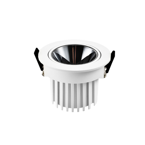 Black reflective cup + deep anti-glare + white edge and ceiling integrated small spot light